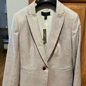 J.Crew oatmeal linen blazer brand new- 8 petite